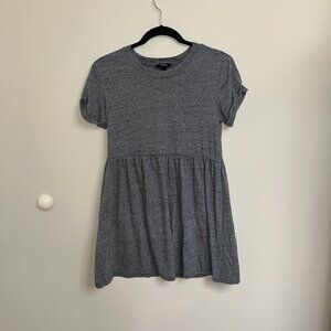 Heather Gray Forever 21 Babydoll T-shirt Dress